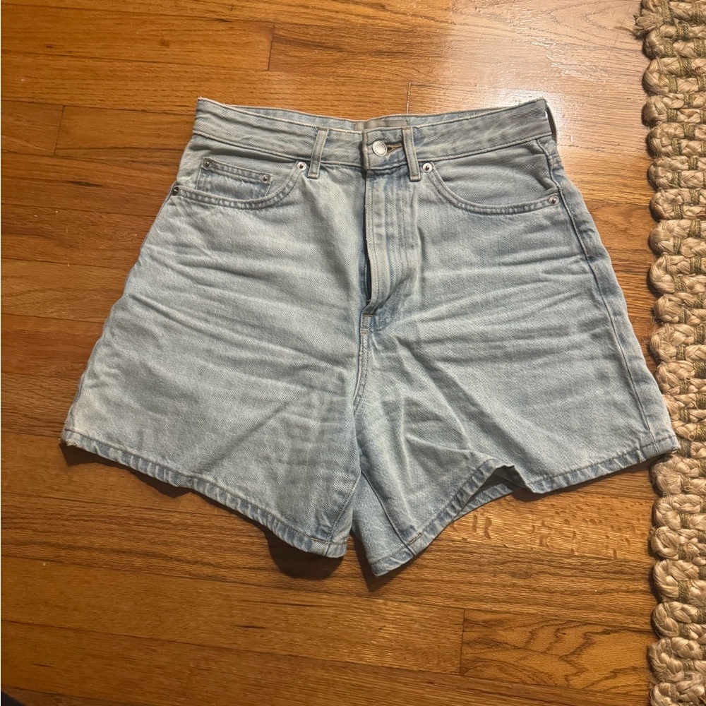 Everlane Light Blue A-line Denim Women's Shorts